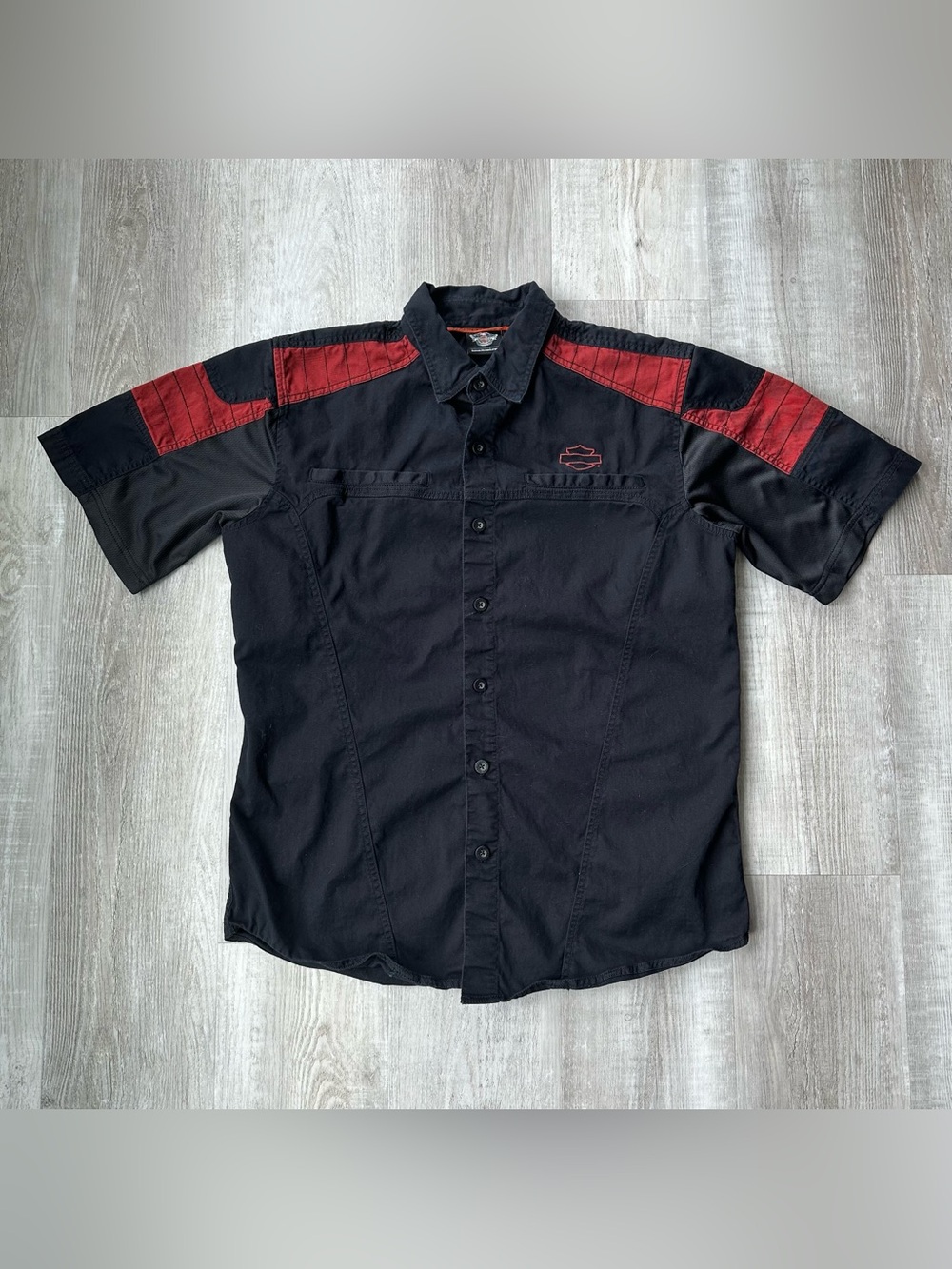 Harley Davidson Short Sleeve Button Down Shirt